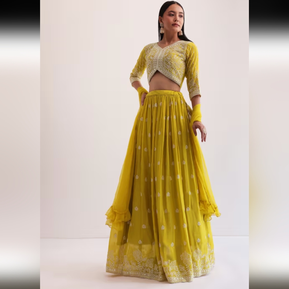 Yellow lehenga